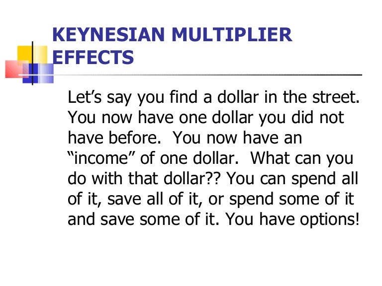 Keynesian multiplier effects