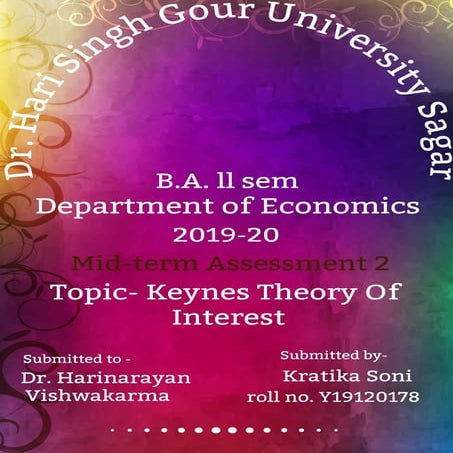 Keynes liquidity preference theory of interest rates and income determination