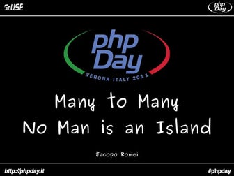 Many to many: no man is an island