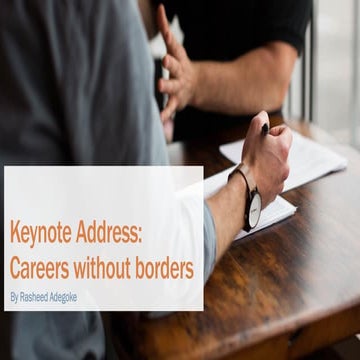 Keynote -  careers without borders