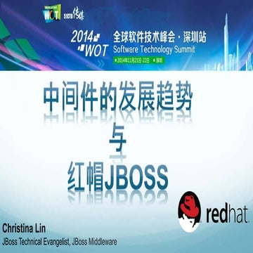 中間件趨勢 與 Red Hat JBoss 