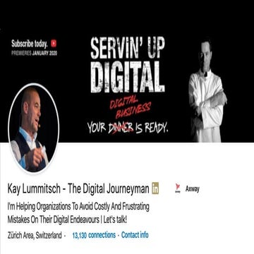 Keynote at CIPS Digital Procurement Event - Basel Switzerland - FEB 20th 2020