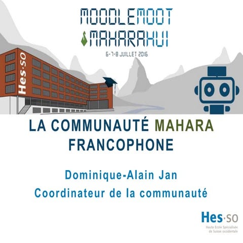Keynote –  Communauté mahara francophone 2016