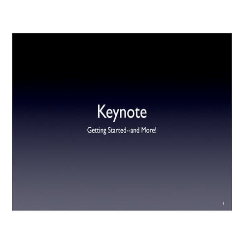 Keynote Getting Started.Key