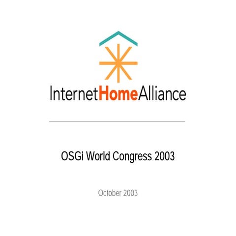 Keynote - Internet Home Alliance - T Barra