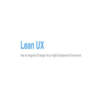 Lean UX