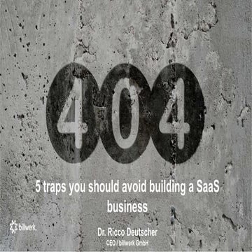 5 Key Success Factors In Building A Saas Business In Germany Ppt