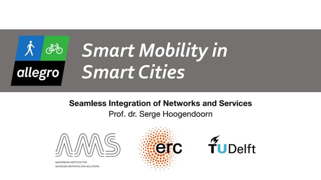 Smart and Seamless Urban Mobility