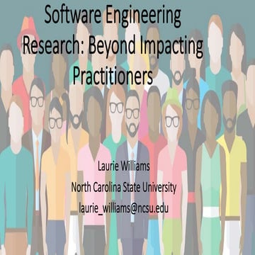 ICSME 2019:  Software Engineering Research:  Beyond Impacting Practitioners