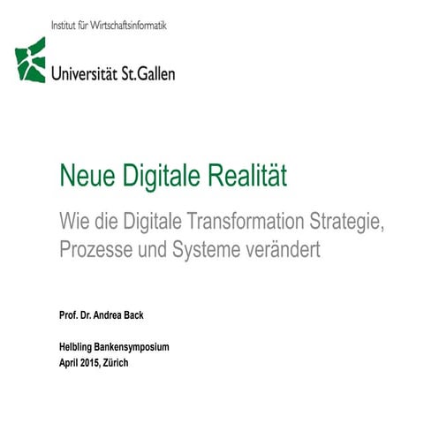 Die neue Digitale Realität - Wie die Digitale Transformation Strategie, Proze...