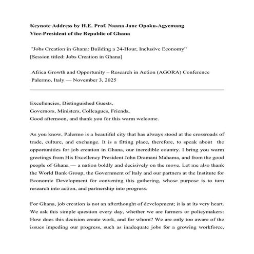 Keynote Address by H.E. Prof. Naana Jane Opoku-Agyemang at AGORA 2025.pdf