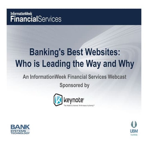Keynote banking's best websites
