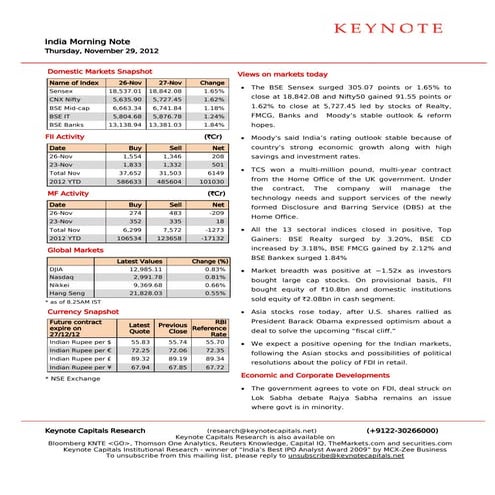 Keynote capitals india morning note 29 november-12