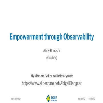 Empowerment through Observability - Keynote