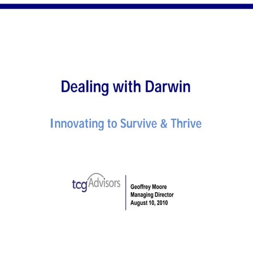 Geoffrey Moore: Using Innovation to Thrive and Strive