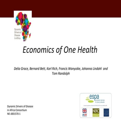 Economics of One Health