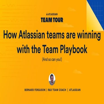 [AIS 2018] Keynote : how atlassians are winning with the team playbook (and s...