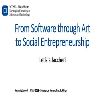 From Software through Art to Social Entrepreneurship