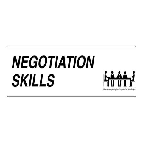 Negotiation skills