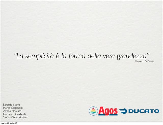 IED - Progettazione 4 - AgosDucati, un mondo unico