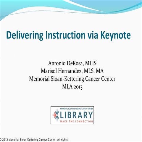 Keynote presentation | PPT