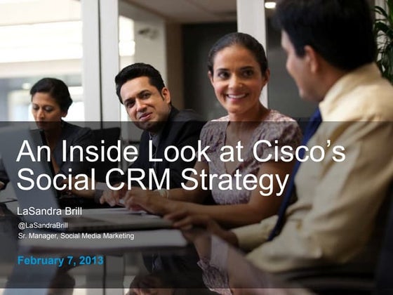 Keynote: An Inside Look at Cisco's Social CRM Strategy