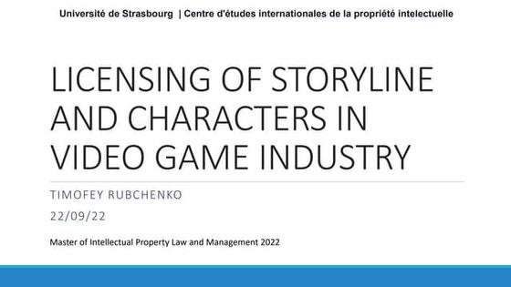 Master thesis defence Timofey Rubchenko