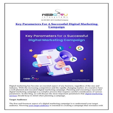 Key Parameters For A Successful Digital Marketing Campaign.pdf