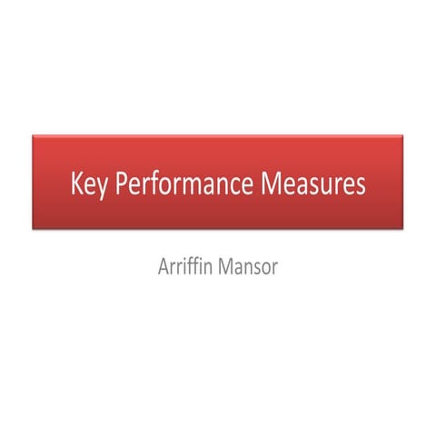 Key performance indicators 2010