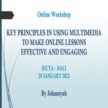 12 Principles of Multimedia Design | PDF