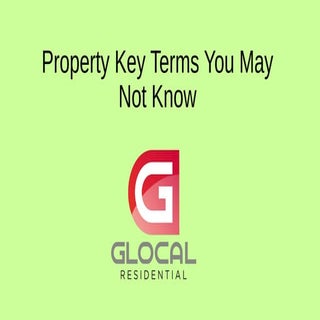 Property key terms you may not know