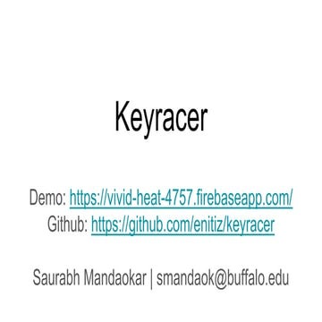 Keyracer | PPTX