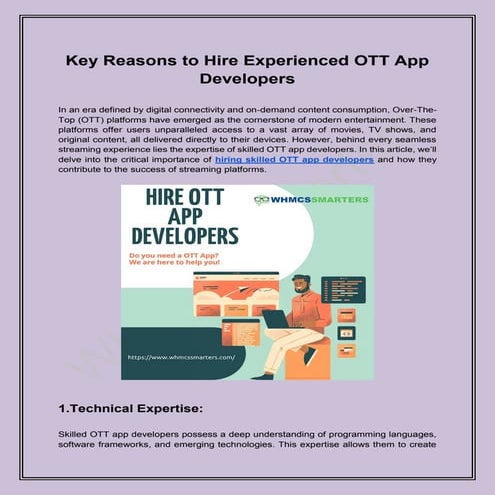 Key Reasons to Hire Experienced OTT App Developers.pdf
