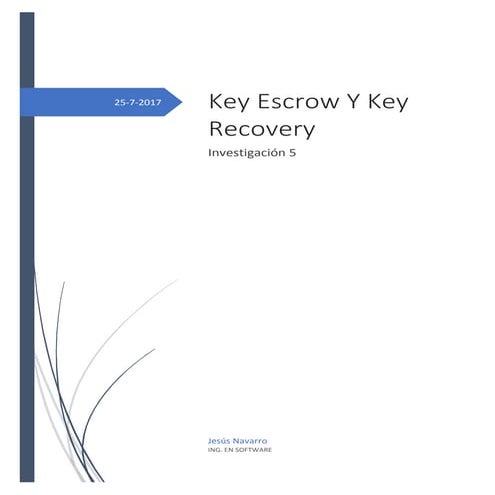 Key Escrow y Key Recovery