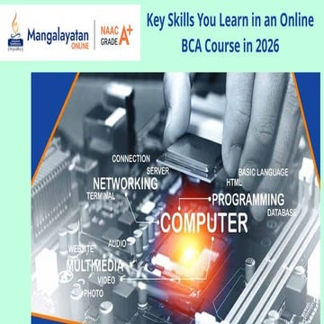 Key Skills You Learn in an Online BCA Course in 2026 | PPTX