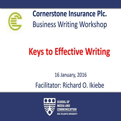 Keys to Effective Writing