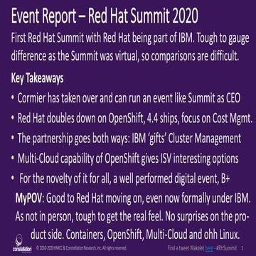 IBM acquires Red Hat - A bold move for hybrid Cloud and PaaS | PDF