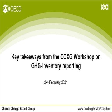 CCXG Workshop, February 2021, Key takeaways