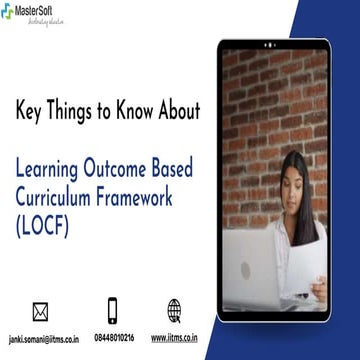 What is Learning Outcome Based Curriculum Framework (LOCF)?