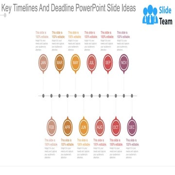 Key Timelines And Deadline Powerpoint Slide Ideas