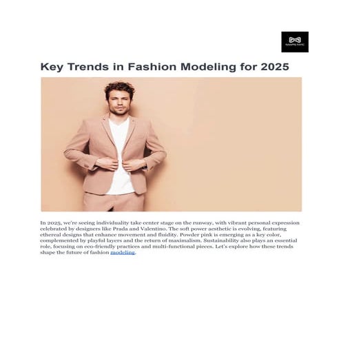 The 2025 Fashion Forecast: Predicting the Trends That Will Dominate | PPTX