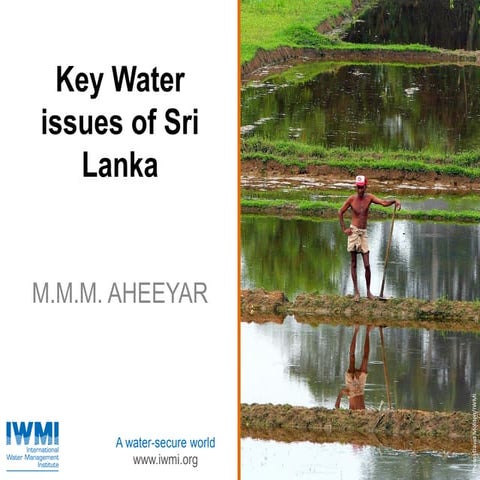 Key water issues of sri lanka
