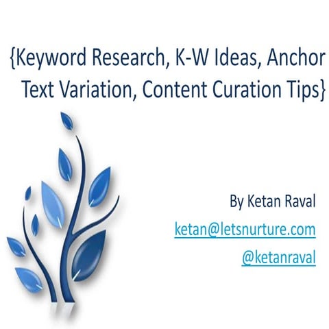 Tips for Anchor Text Variation Keyword Research & Content Curation Ideas
