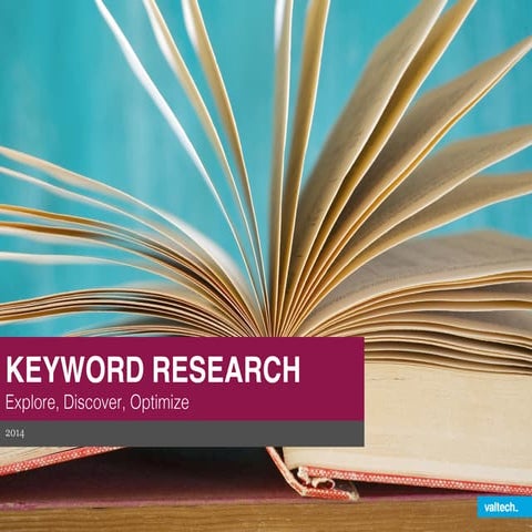 Keyword Research- Explore, Discover, Optimize 