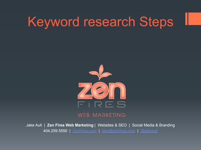 Keyword research in Google AdWords for organic