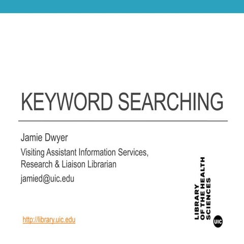 Keyword Searching Tips