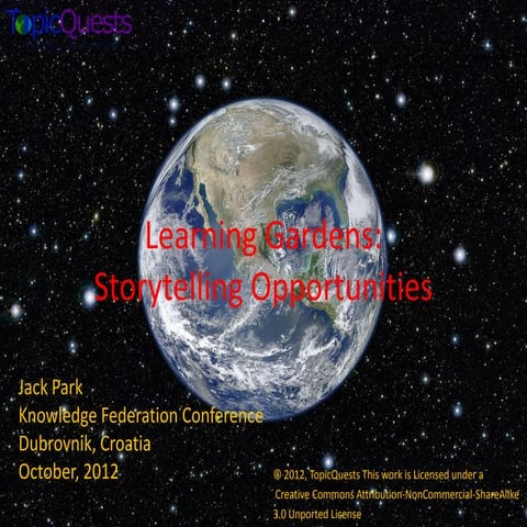 Learning Gardens: Storytelling Opportunities