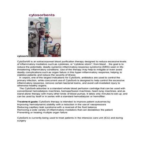 Cytosorbents | DOCX
