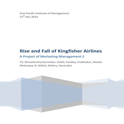 Rise and Fall of Kingfisher Airlines