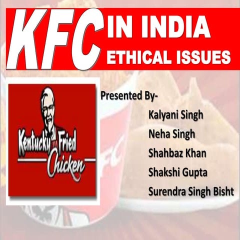 Kfc in india swot analysis 